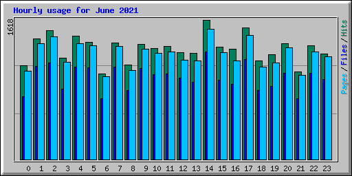 Hourly usage for June 2021