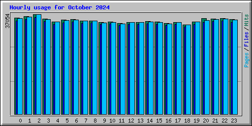 Hourly usage for October 2024