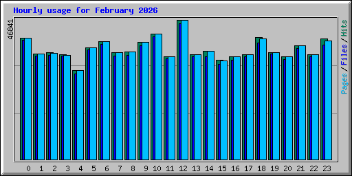 Hourly usage for February 2026